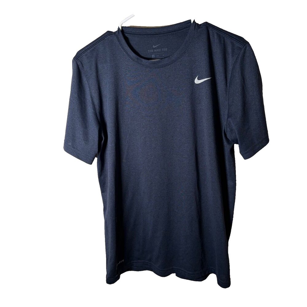 The Nike Tee T-Shirt Men's Medium Blue Crew Neck Short Sleeve Shirt Active